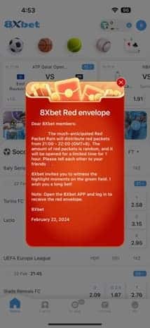 Hình ảnh về việc mở ứng dụng 8xbet và đăng nhập để nhận phần thưởng đặc biệt